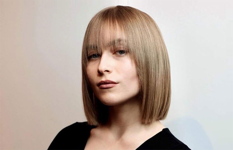 The Blunt Bob with Bangs