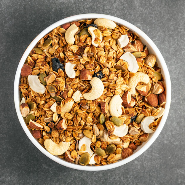 Moderate high fiber foods