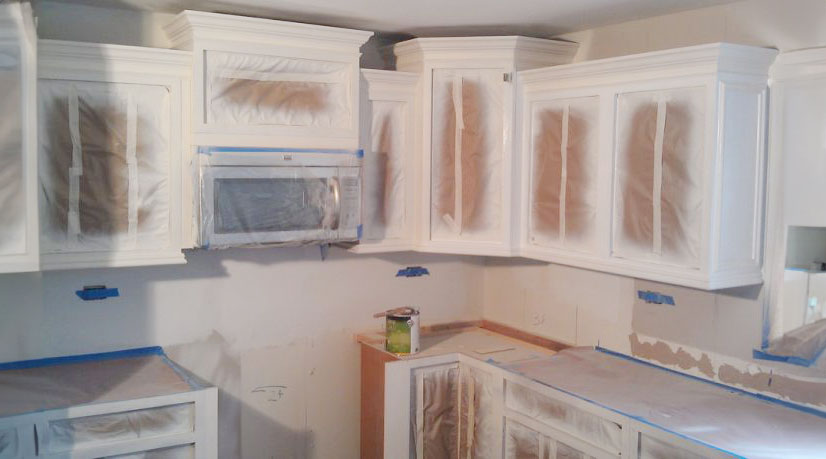 Priming The Cabinets